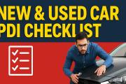नई कार और सेकेंड हैंड कार PDI चेकलिस्ट